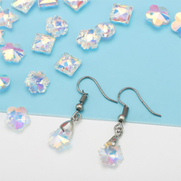 Zhubi Aurora brillant pendentif perles de verre mélange 30 pièces coeur papillon étoile fleur Multi formes perles de cristal pour la fabrication de bijoux