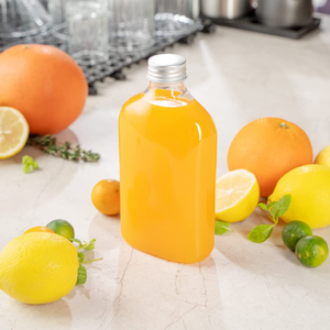 Botellas de Vidrio Transparente y Esmerilado Redondas de 150 ml, 280 ml, 370 ml y 500 ml Hechas a Medida para Jugos y Kombucha con Tapas de Rosca - Product Image 5