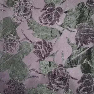 China fabricação brilhante seda veludo jacquard estofos naturais tecido de tricô