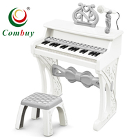 Educational Musical Instrument 37 Keys Electronic Keyboard Piano Toys with Chair
