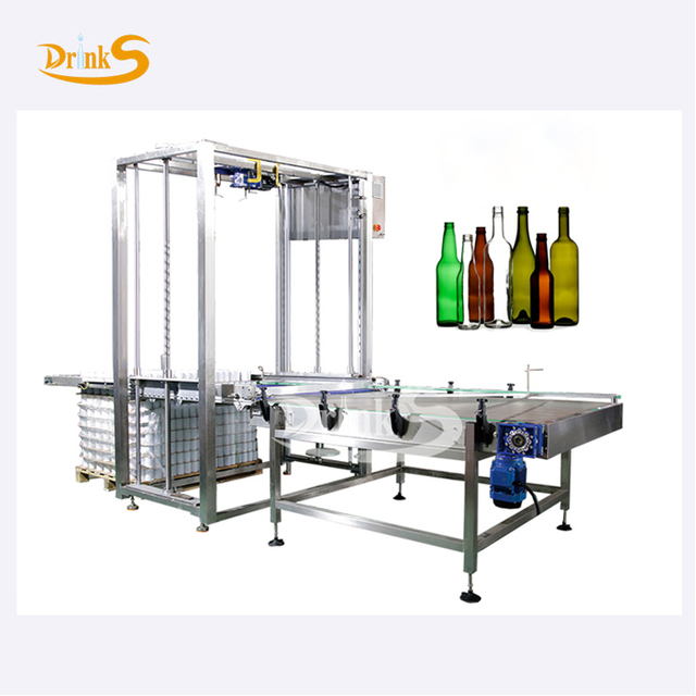 Factory Customized Low Level Empty Tin Can Glass Bottle Depalletizing Machine
