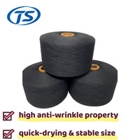 Taishi High Tenacity 100% Polyester Recycled Spun Yarn 16/1 21/1 32/1 Knitting Yarn Raw Material for Weaving Textile Price