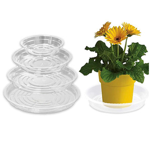 6 pouces plante de jardin clair rond en <span class=keywords><strong>plastique</strong></span> soucoupe fleur planteur Pot plateau - Product Image 1