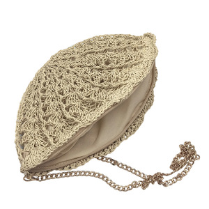 Sac bandoulière portable pour femme, style nouveau et tendance, polyvalent, en paille ajourée en forme d'éventail, idéal pour l'été, la plage et les vacances, par HKZB - Product Image 3