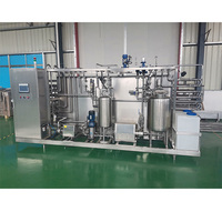 Complete automatische roestvrijstalen drankenlijn met hoge efficiëntie voor het fermenteren van bruiswater, inclusief mixer en afsluitapparatuur