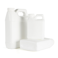 Seau carré en plastique blanc HDPE de qualité alimentaire 2026 avec bouchon à vis 250ML 500ML 1000ML Contenant d'emballage liquide en gros