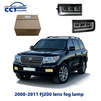 Faros Delanteros para Toyota Land Cruiser 2008-2015 FJ200 LC200, Luces de Circulación Diurna DRL LED, Luces Antiniebla LED Completas, Lámpara Delantera con Animación de Encendido