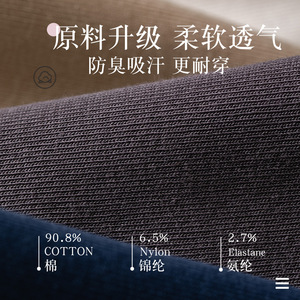 Men's Pure Cotton Ankle Socks Solid Color Sweat-Absorbent Anti-Bacterial Summer Casual Socks With Pull Tabs - Product Image 4