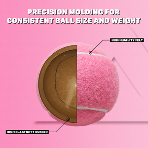 Pelotas de Pádel Rosa aprobadas por la <span class=keywords><strong>ITF</strong></span> de alta calidad AMA SPORT Pelota de tenis con logotipo personalizado ODM/OEM - Product Image 2