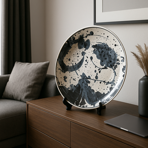 Japan Eye-Catching Satoshi Sato Blue-and-White Centerpiece Large Home Interior <b>Decor</b> <b>Plates</b> for Corporate Interiors Hotel - Product Image 2