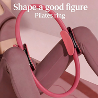 Rueda de Yoga Pilates de Alta Calidad para Adelgazar y Moldear Piernas, Material NBR Ecológico Antideslizante, 37.5CM de Diámetro, para Ejercicios del Suelo Pélvico