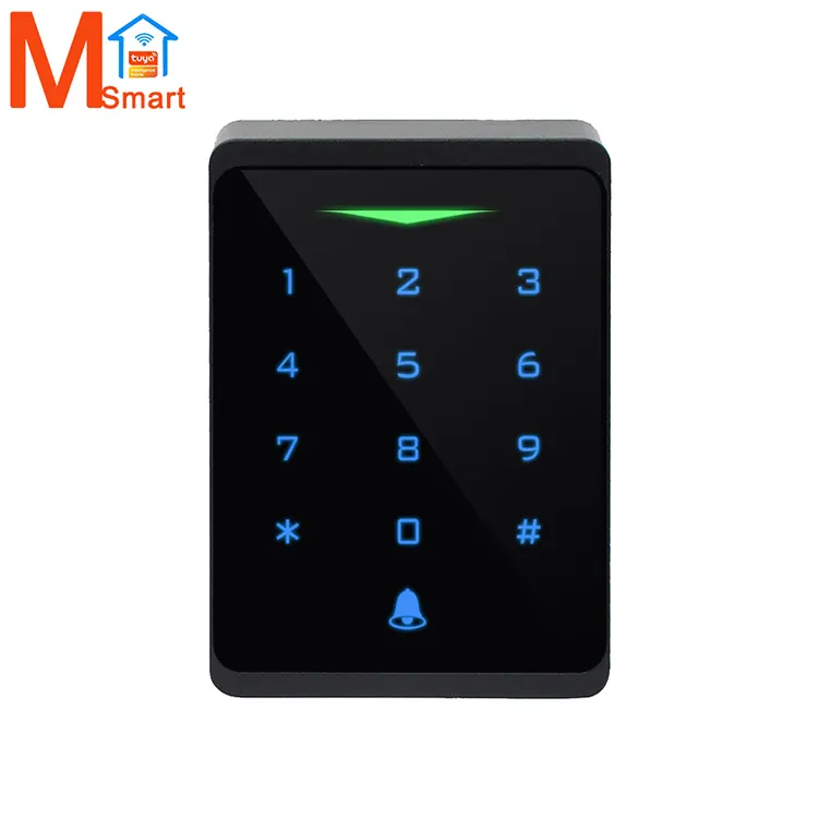 Economico Tuya WiFi RFID 125KHz EM Card tastiera Touch in plastica sistema di controllo accessi intelligente con campanello