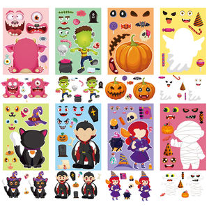 50Pcs Horror Monster Vinyl Deco 3D Puffy Adesivos <span class=keywords><strong>Graffiti</strong></span> Design para Bagagem Telefone Móvel Computador DIY Decoração - Product Image 2