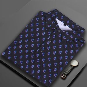 เสื้อโปโลสำหรับใส่ตีกอล์ฟลายพิมพ์ดิจิตอลพิมพ์ลายฮาวายแบบสลิมฟิตแห้งเร็วพิเศษสุดหรูออกแบบโลโก้ได้ตามต้องการ - Product Image 4