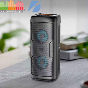 Altavoz Portátil Karaoke KTS-2222 con Luces de Colores, Doble Subwoofer de 3 Pulgadas, Altavoz para Fiestas con Bluetooth, USB, TF, FM, MP3 y Micrófonos Inalámbricos - Product Image 2