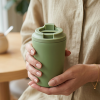 Bouteille d'eau isotherme en acier inoxydable 304 écologique 360 ml réutilisable et sûre pour le café chaud, le thé et les jus froids