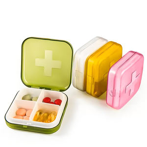 กล่องยาพลาสติกขนาดเล็กแบบพกพาสำหรับจัดเก็บยาประจำวัน ไม่ทำร้ายมือ - Product Image 6