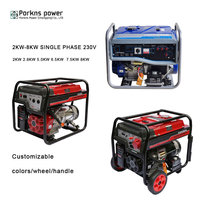 100% Kupferdraht-Motor 2000W 2800W 5kW 5000W 6,5kW 7,5kW 8kW Benzin-Stromerzeuger Tragbarer Leiser Benzin-Generator für Zuhause