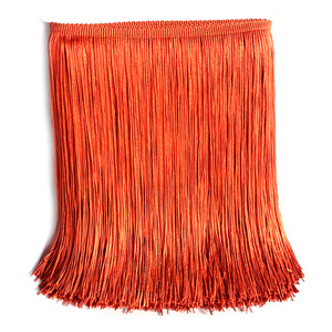 Accessoires de vêtements de bricolage 30cm ligne unique Polyester <span class=keywords><strong>dentelle</strong></span> garnitures couture tricoté danse latine Costume gland frange <span class=keywords><strong>dentelle</strong></span> tissu - Product Image 3