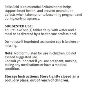 Oem Odm תוסף חומצה פולית תווית פרטית באיכות גבוהה טאבלט חומצה פולית טרום לידתי - Product Image 3