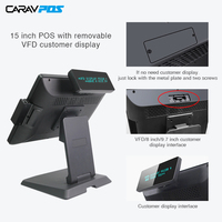 15 "écran tactile de bureau tout-en-un système de point de vente à vendre tablette interactive de point de vente de restaurant pour les entreprises