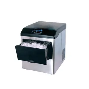 Máquina automática comercial de cubitos de hielo, máquina de hielo en bloque con agua embotellada para tienda de té lechoso, restaurante, Hotel, CafeShop