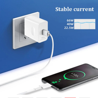 DENIXI Pd 66w USB C Charge rapide Port USB Chargeur mural pour téléphones mobiles et ordinateurs portables Chargeur rapide
