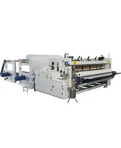 CDH-2600-YE Máquina automática completa do rebobinamento do papel higiênico, linha de produção do rolo do toalete, máquina do tecido do toalete