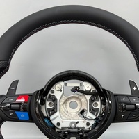 Volant en cuir intégral pour BMW Série M F80 F82 F10 F06 F12 F13 F15 F16 F20 F22 F30 F31 F32 F33 F36 E90 E92 E93