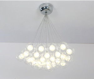 salle à manger chambre luminaires moderne CONDUIT lustre éclairage Nordique boule de Verre Lampe <span class=keywords><strong>salon</strong></span> suspendu lumières - Product Image 6