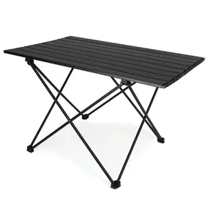 Aluminium Lichtgewicht Outdoor Bbq Picknick Draagbare Camping Wandelen Klaptafel Met Draagtas