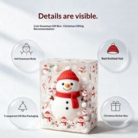 Grand jouet souple Bonhomme de neige de Noël en TPR à remontée lente, anti-stress, décompression, jouet sensoriel, cadeau de fêtes, vente en gros Zhejiang 14