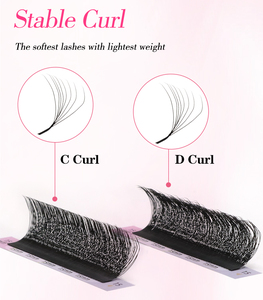 Chất Lượng Cao 8D W Hình Dạng Khối Lượng Cá Nhân Lông Mi Giả Dễ Dàng Để Áp DỤNG Clover Nhãn Hiệu Riêng Lash Phần Mở Rộng - Product Image 4