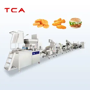 Tavuk nuggets burger makinesi şekillendirme hamburger patty kalıplama makinesi için TCA XINDAXIN endüstriyel makine