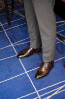 Zapatos Derby con Punta Reforzada para Hombre, Aumento de Altura Oculto de 2 cm, Cuero Genuino, Formales de Negocios, con Cordones, para Boda u Oficina