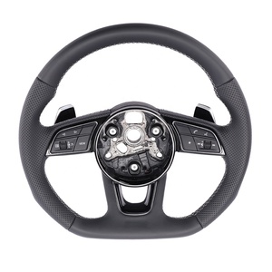 Volant de direction semi-perforé sur mesure en gros pour <span class=keywords><strong>Audi</strong></span>, compatible avec les modèles A3/A4/A5/A6/B7/8V/S4/S5/RS3/RS4/RS5/C7/C8/Q5/Q7 - Product Image 1
