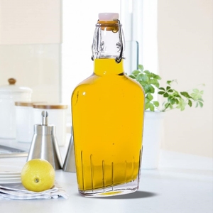 Großhandel Mod Fiaschetta Flasche 250 ml 500 ml Swing Top Glasflaschen für die Abfüllung Kombucha , Whisky Wein, Honig - Product Image 3