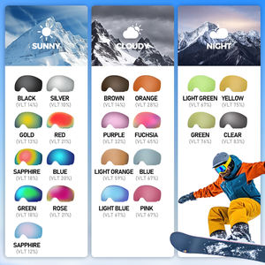 Современные горнолыжные очки с полным обзором, очки для сноуборда с непрерывным зрением - Product Image 6