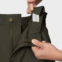 FRONTER FP24249 Pantalon homme formel d'été, coupe droite, taille mi-haute, braguette zippée, imperméable et respirant, uni et taillé avec précision