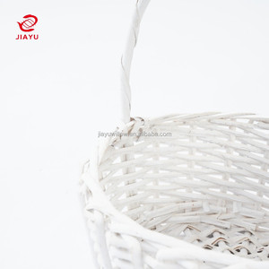 JY toptan küçük hediye ambalaj sepetleri beyaz düğün sepetleri çiçek kız hediye depolama paketi veya sepet satış hediyeler için - Product Image 6