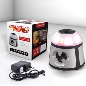 Saijzek nouveau 360 degrés intérieur ultrasons souris rats écureuil répulsif électronique antiparasitaire souris dissuasif rongeur répulsif - Product Image 2