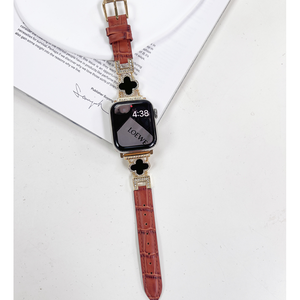 革バンドメタルピンバックル付きファッション時計ストラップブレスレット - Product Image 1