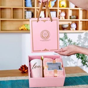 Wedding Souvenir Gift Set-Creative Personalized Ceramic <b>Mug</b> Gift Box Premium Bridal Party Favors Thanksgiving Valentine's Day - Product Image 3