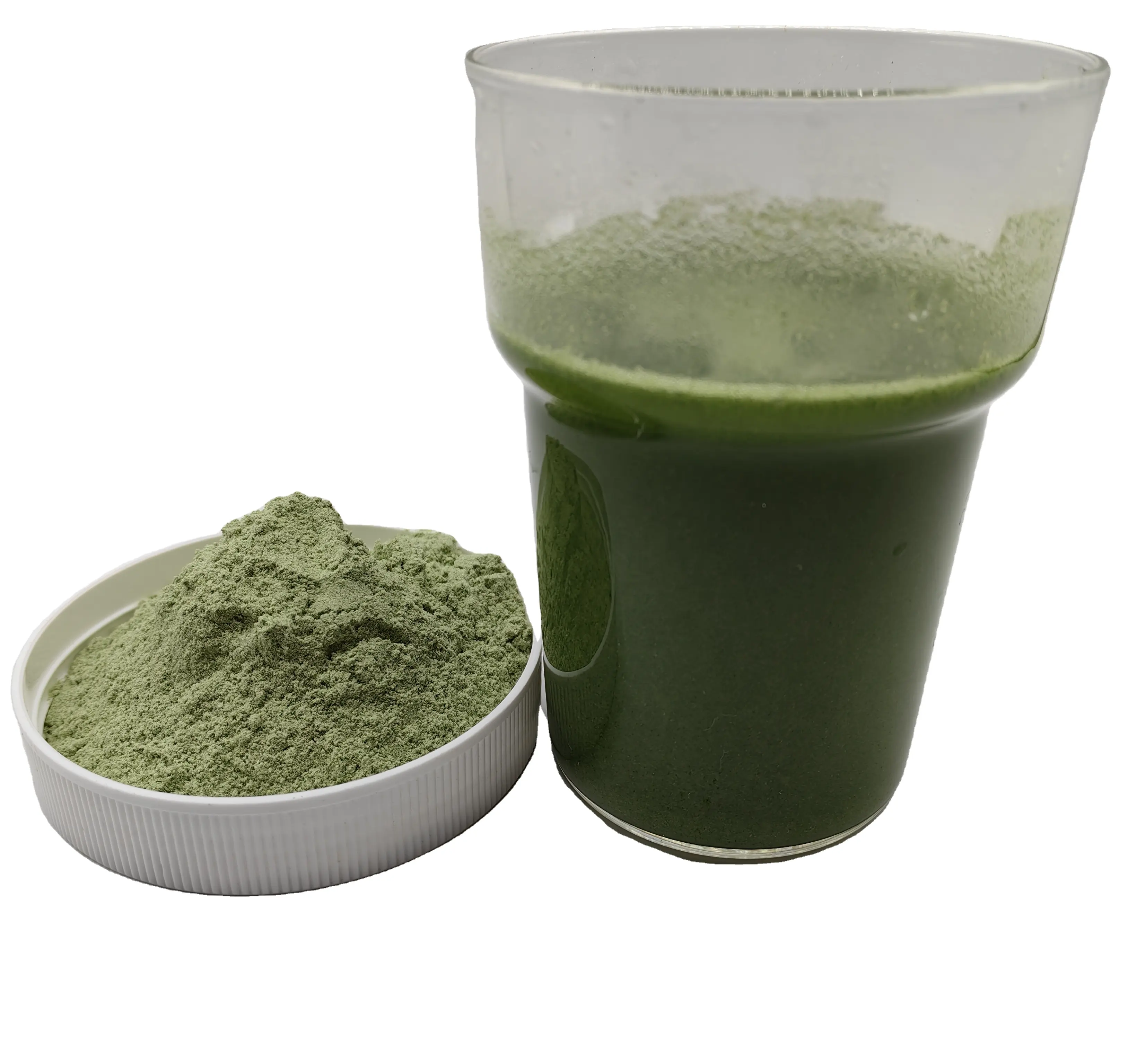 Vegan Juice Supplement Greens Blend Super Food Grünes Energie getränk Super Greens Powder mit Spirulina Probiotika
