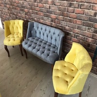 Juego de sofá de té Chester para exteriores de grado superior para el hogar, Villa, Parque escolar, baño, sala de estar duraderos para muebles de madera, uso al aire libre