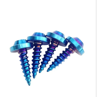 Vente en gros de vis autotaraudeuses à tête Torx GR5 en titane plaqué argent M4 M5 M6 pour moto Pan