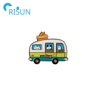 Épingles en émail pour <span class=keywords><strong>voiture</strong></span> de camping-Car, badges personnalisés, Logo <span class=keywords><strong>Hippie</strong></span>, piste de voyage, <span class=keywords><strong>Hippie</strong></span>, Van dur, doux, épingles de revers, broche - Product Image 2