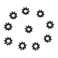 AISI 1065 C67S 65Mn Spring Steel Black Stamped Retaining Ring 16x8.5mm Grid Fixing Half-Round Circlip