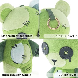 Plush Keychain Blind Box Customize Mini Size <strong>Teddy</strong> Bear Plushies with Button Eyes Fashion Cartoon Bear Keyring Bag Charms - Product Image 3