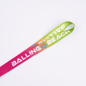 High Quality Eco-friendly Custom Logo Sublimation Pantone Colors ID Card Holder Polyester Nylon Keychain Breakaway Wrist Lanyard